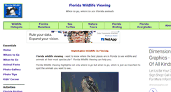 Desktop Screenshot of floridawildlifeviewing.com