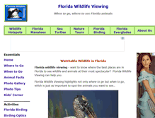 Tablet Screenshot of floridawildlifeviewing.com